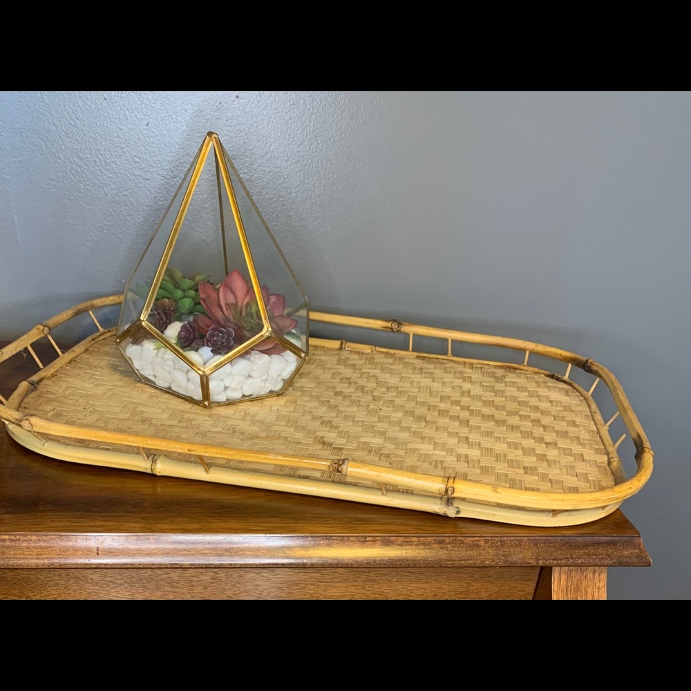 Vintage Urban Bamboo Tray